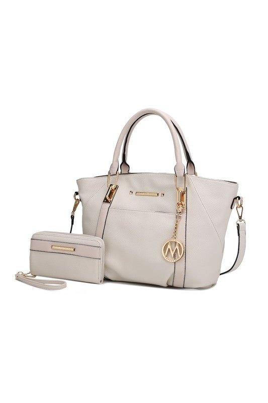 MKF Darielle Satchel Handbag with Wallet by Mia k