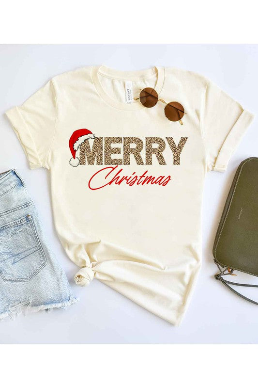 MERRY CHRISTMAS GRAPHIC PLUS SIZE TEE / T-SHIRT