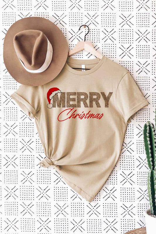 MERRY CHRISTMAS GRAPHIC PLUS SIZE TEE / T-SHIRT