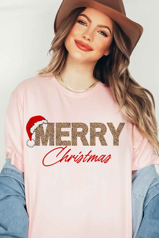 MERRY CHRISTMAS GRAPHIC PLUS SIZE TEE / T-SHIRT