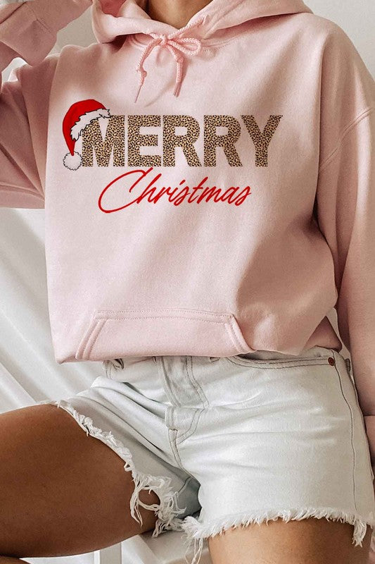 MERRY CHRISTMAS GRAPHIC HOODIE