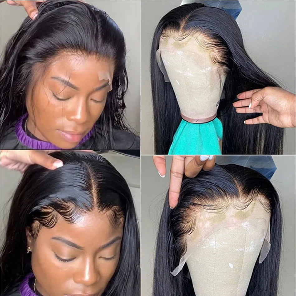 Hot Star 100% Malaysian Straight Human Hair Lace Front Wig