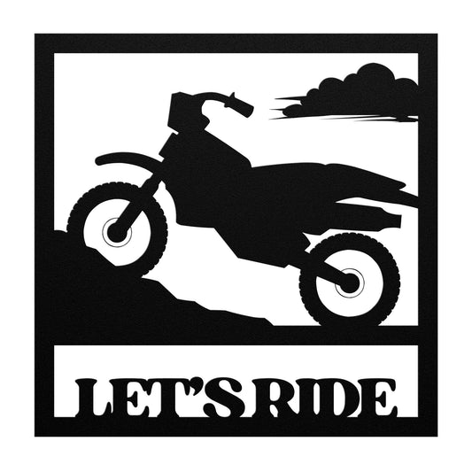 Motorcycle Metal Wall Art - Let's Ride