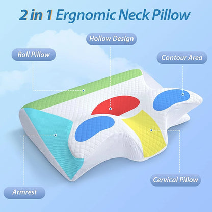 ComfortWings™ Memory Support Neck Pillow 