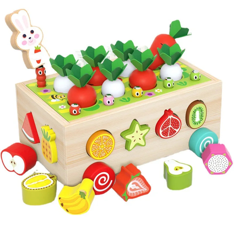 Montessori Toy Food Garden Shape Puzzle