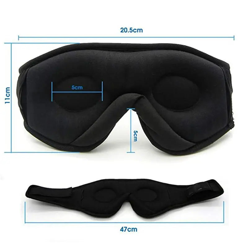 Comfort Sleep 3D Eye Mask Bluetooth Wireless Headset 