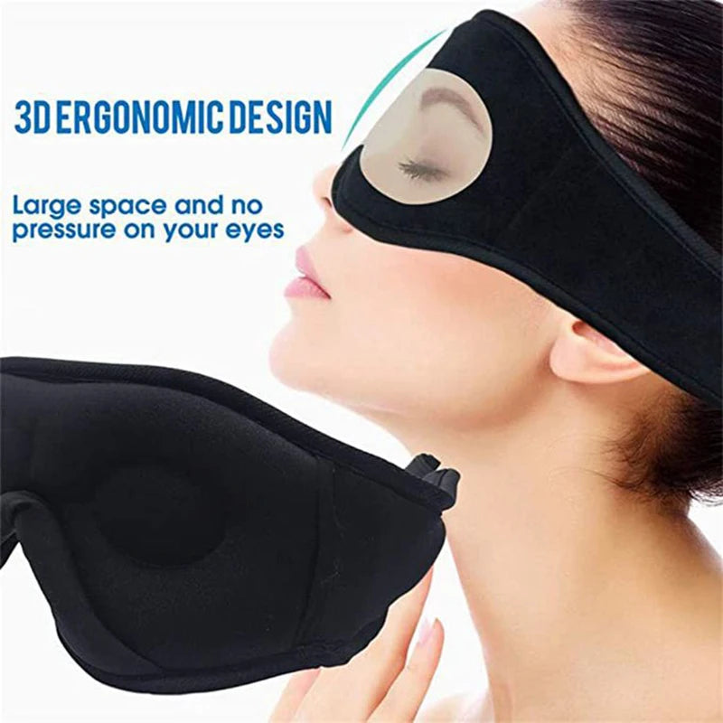 Comfort Sleep 3D Eye Mask Bluetooth Wireless Headset 