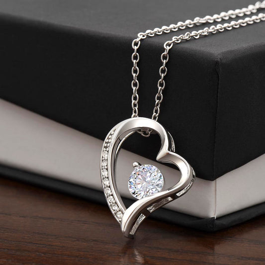 Heartfelt Elegance: 6.5mm CZ Crystal Heart Pendant