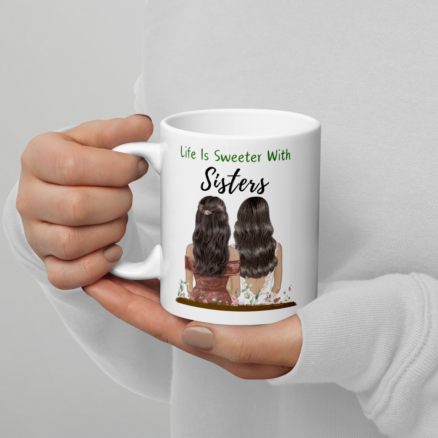 Sisters Mug - Who Else White Glossy Mug