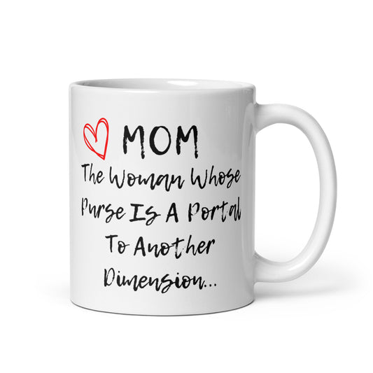 Mom Mug - Purse White Glossy Mug