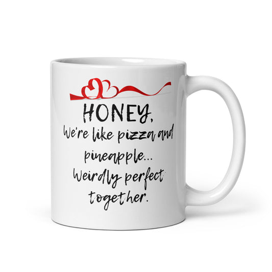 Couples Mug - Weirdly Perfect White Glossy Mug