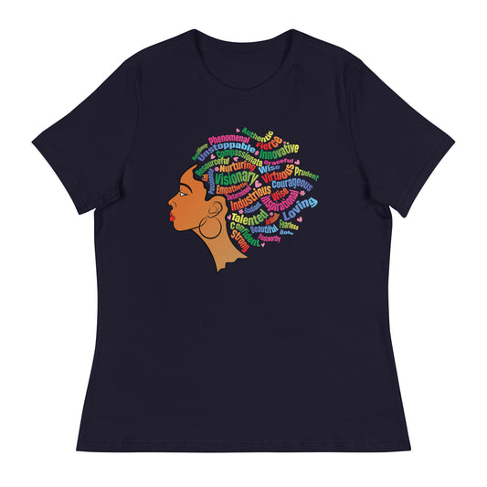 Premium Design - SisterGirl Black Women Relaxed T-Shirt